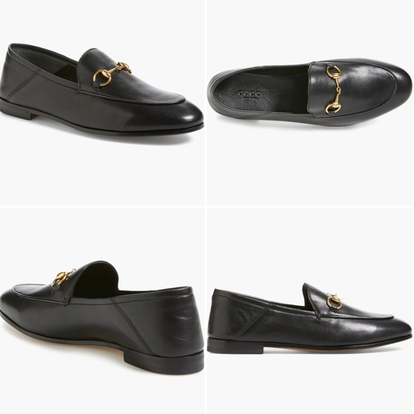 GUCCI Brixton Horesbit Convertible Loafer womens black leather 38.5 - Picture 3 of 13